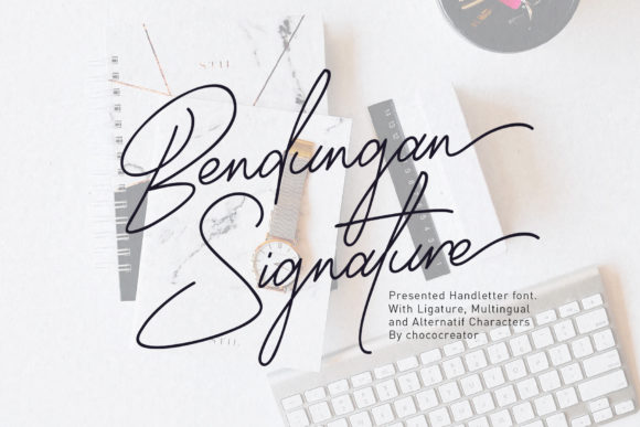 Bendungan Signature Font - Featured Image