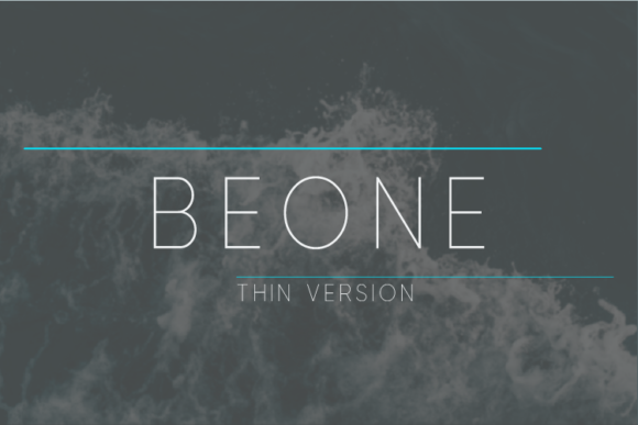 Beone Thin Font - Featured Image