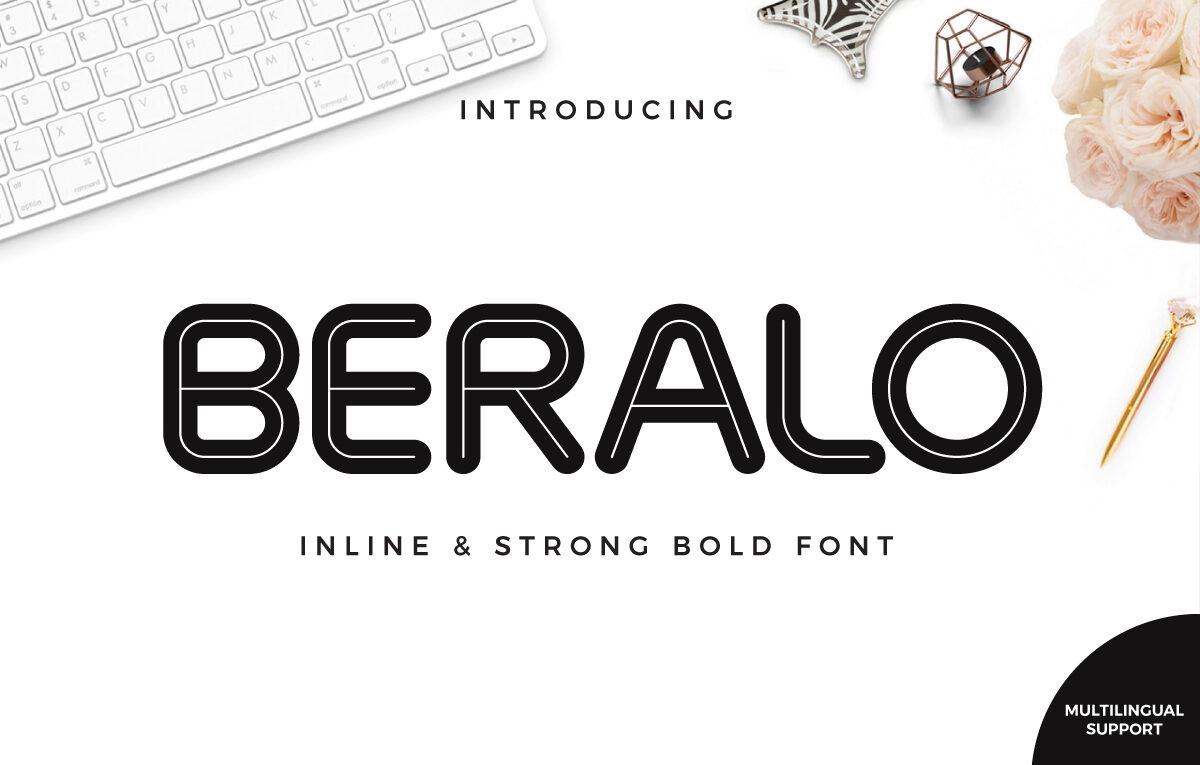 Beralo Inline Font - Featured Image