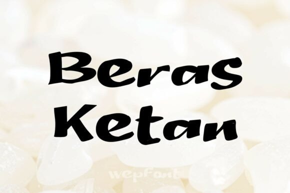 Beras Ketan Font - Featured Image