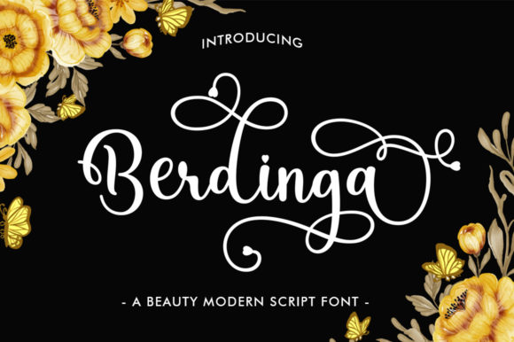 Berdinga Script Font - Featured Image