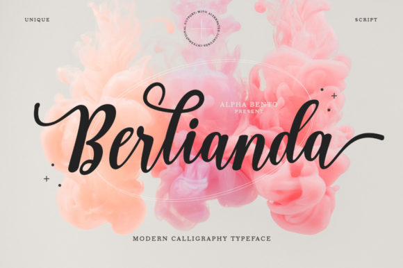 Berlianda Script Font - Featured Image