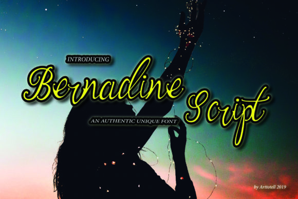 Bernadine Script Font - Featured Image