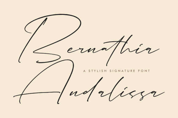 Bernathia Andalissa Font - Featured Image