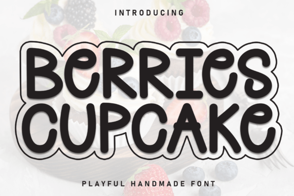 Berries Cupcake Font - Featured Image