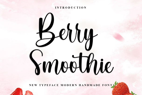 Berry Smoothie Font - Featured Image