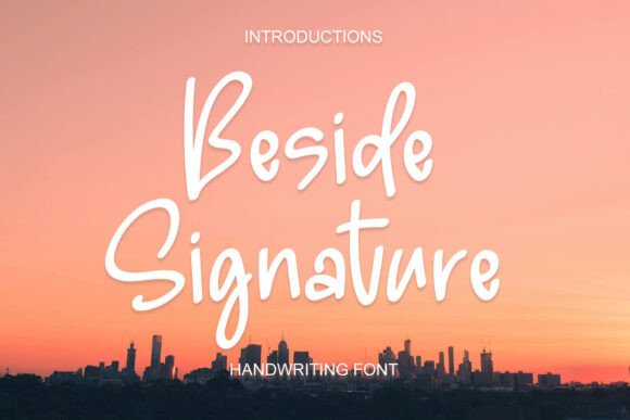 Beside Signature Font - Featured Image