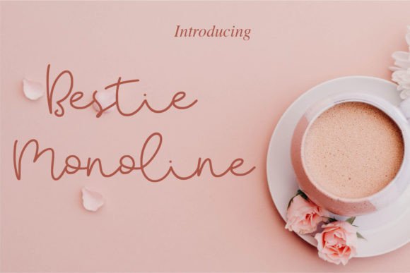 Bestie Monoline Script Font - Featured Image