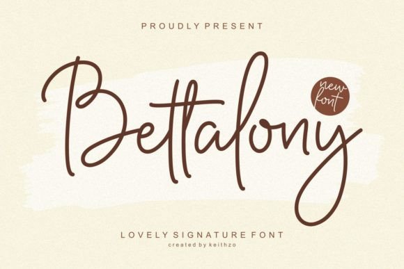 Bettalony Font - Featured Image