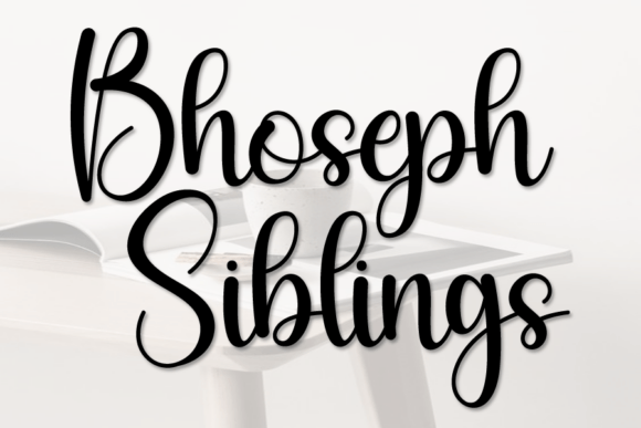 Bhoseph Siblings Font - Featured Image