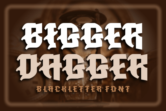 Bigger Dagger Font - Featured Image