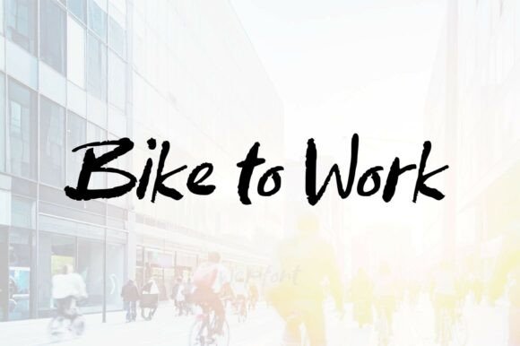 Bike to Work Font - Featured Image