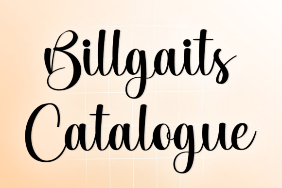Billgaits Catalogue Font - Featured Image