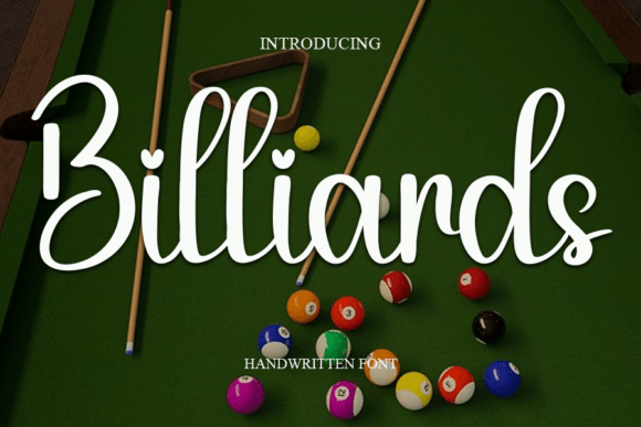 Billiards Font - Featured Image