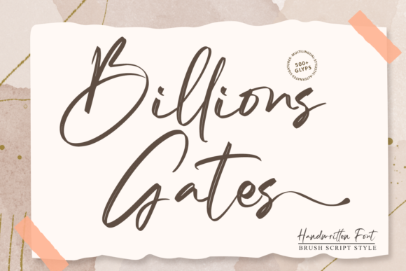 Billions Gates Font - Featured Image