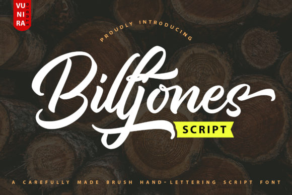 Billjones | Brush Hand-Lettering Script Font - Featured Image