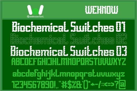 Biomechanical Switches Font - Featured Image