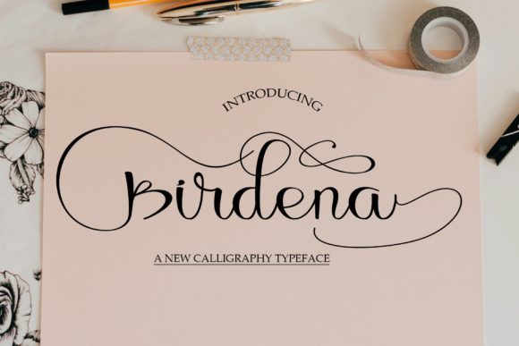 Birdena Font - Featured Image