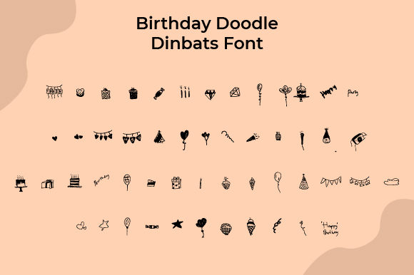 Birthday Doodle Font - Featured Image