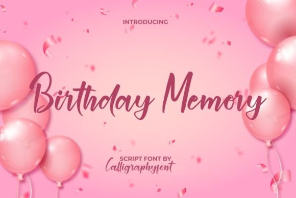 Birthday Memory Font - Featured Image
