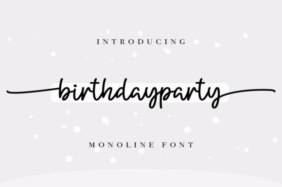 Birthday Party Font - Featured Image