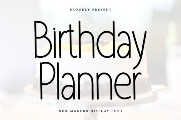 Birthday Planner Font - Featured Image
