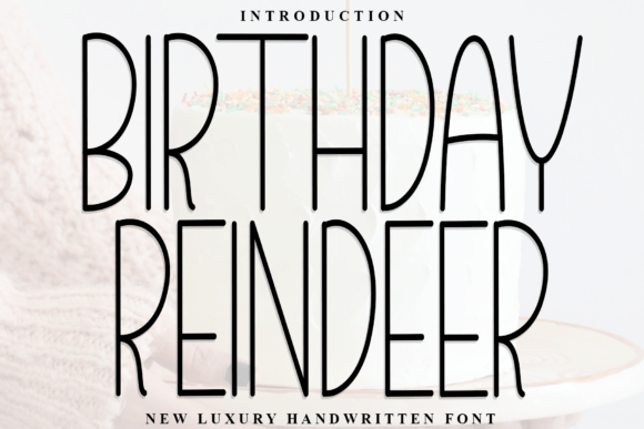 Birthday Reindeer Font - Featured Image