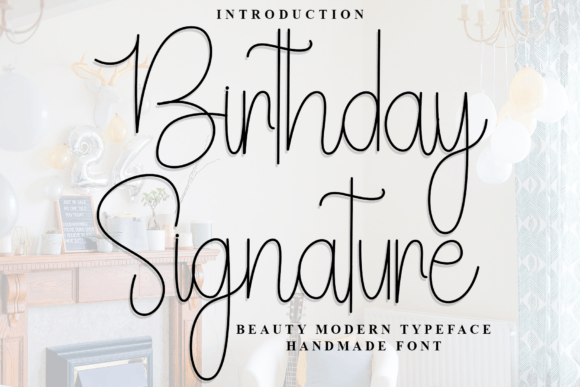 Birthday Signature Font - Featured Image
