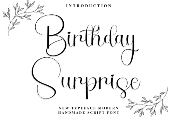 Birthday Surprise Font - Featured Image