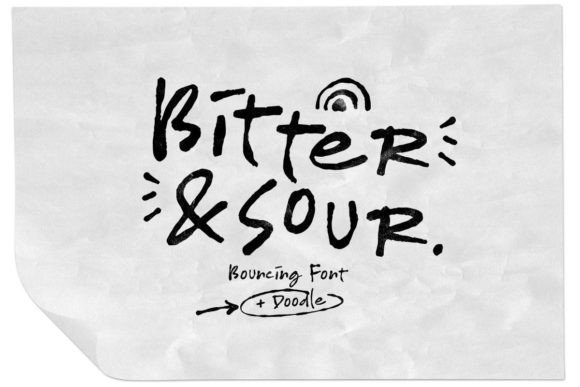 Bitter & Sour Font - Featured Image