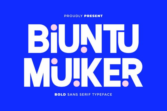 Biuntu Muiker Font - Featured Image