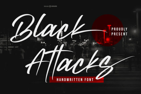 Black Attacks Font - Featured Image
