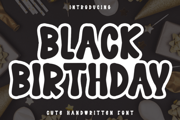 Black Birthday Font - Featured Image
