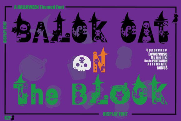 Black Cat on the Block Font - Featured Image