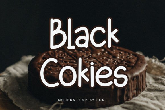 Black Cokies Font - Featured Image