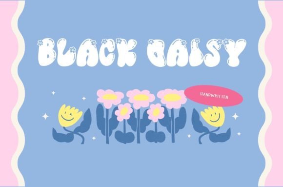 Black Daisy Font - Featured Image