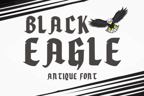 Black Eagle Font - Featured Image