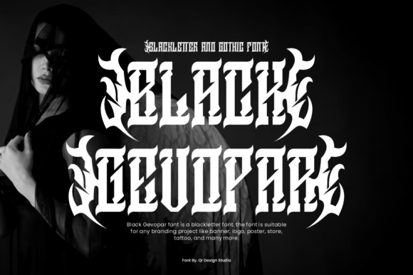 Black Gevopar Font - Featured Image
