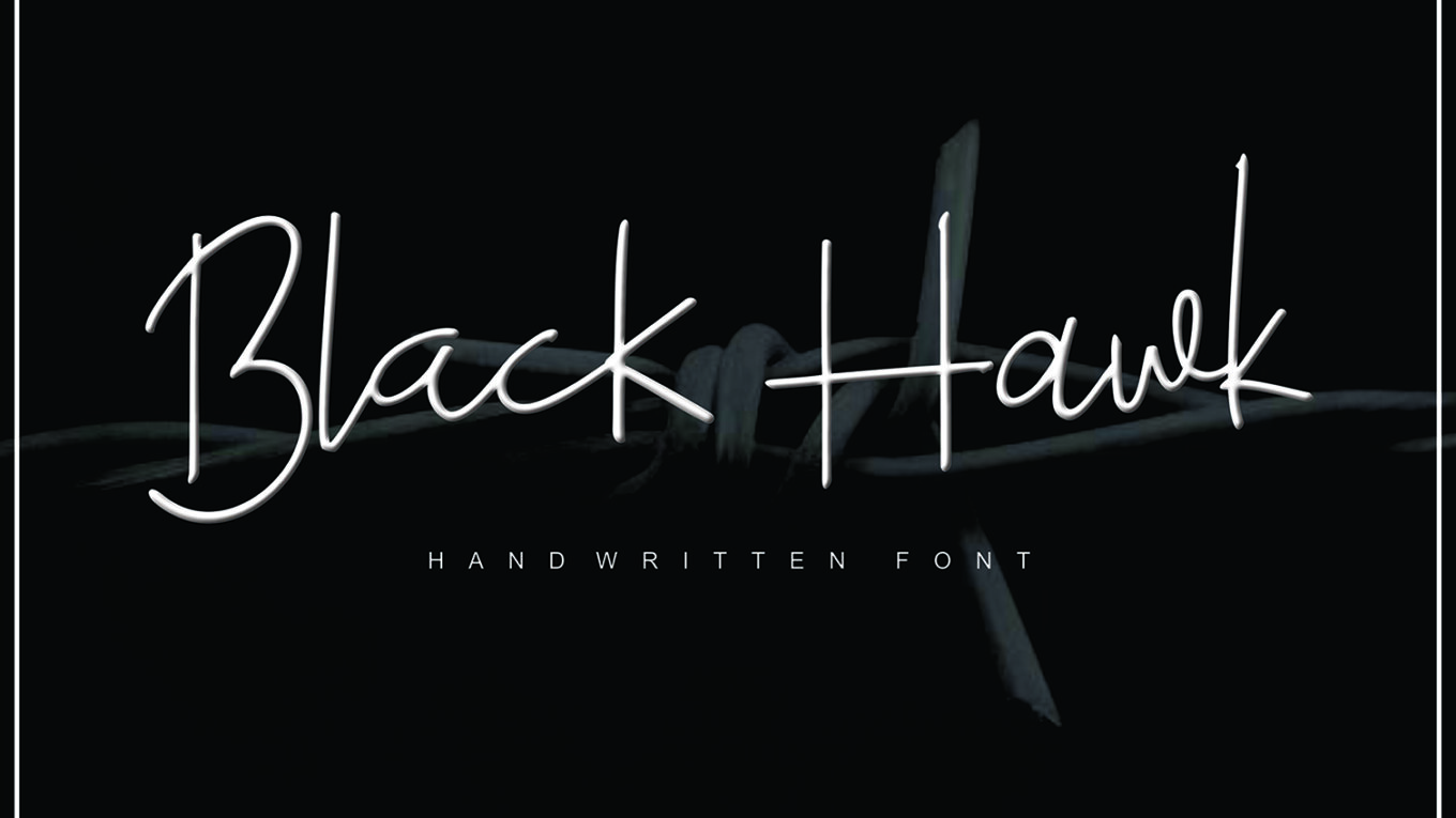 Black Hawk Font - Featured Image