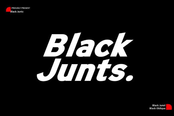 Black Junts Font - Featured Image