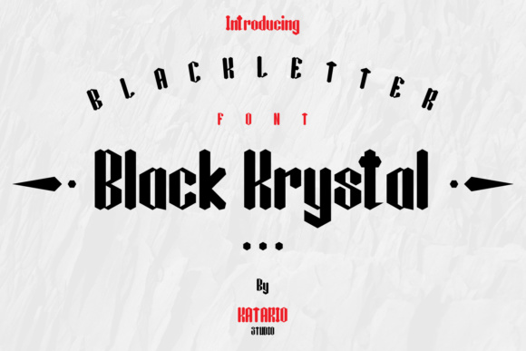 Black Krystal Font - Featured Image