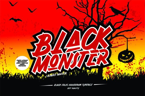 Black Monster Font - Featured Image