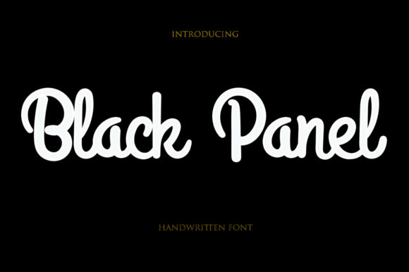 Black Panel Font - Featured Image