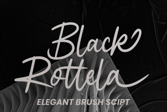Black Rotela Script Font - Featured Image