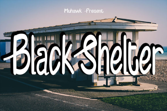 Black Shelter Font - Featured Image