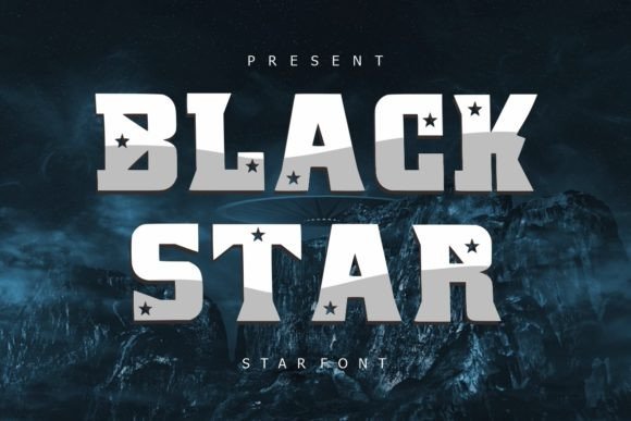 Black Star Font - Featured Image