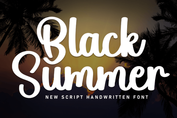 Black Summer Font - Featured Image