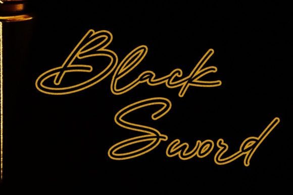 Black Sword Font - Featured Image