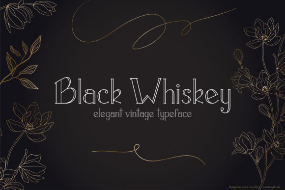 Black Whiskey Font - Featured Image