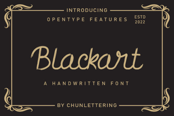 Blackart Font - Featured Image